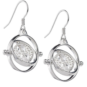 Harry Potter Sterling Silver Swarovski Earrings Time Turner  - Official Merchandise Gifts