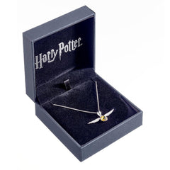 Harry Potter Sterling Silver Swarovski Necklace Golden Snitch  - Official Merchandise Gifts