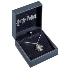 Harry Potter Sterling Silver Swarovski Necklace Time Turner  - Official Merchandise Gifts