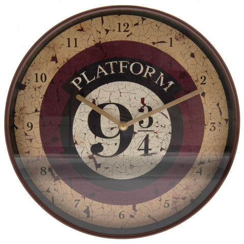 Harry Potter Wall Clock 9 & 3 Quarters  - Official Merchandise Gifts