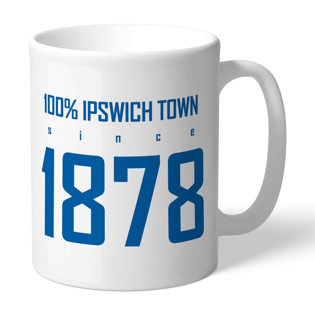 Personalised Ipswich Town FC 100 Percent Mug