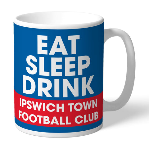 Personalised Ipswich Town FC Eat Sleep Drink Mug