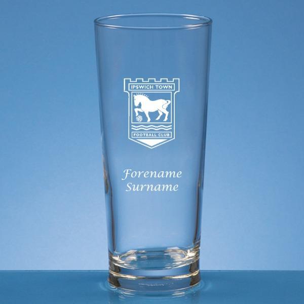 Personalised Ipswich Town FC Pint Glass