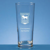 Personalised Ipswich Town FC Pint Glass