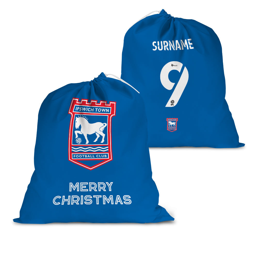 Ipswich Town FC Personalised Santa Sack