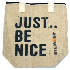 Just Be Nice Shopping Bag