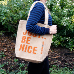 Just Be Nice Shopping Bag