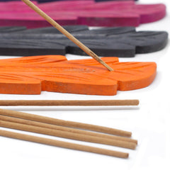 Leaf Coloured Ashcatcher 10 inches - Mango Wood