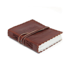 Leather Book of Thoughts with Wrap Notebook (6x4")