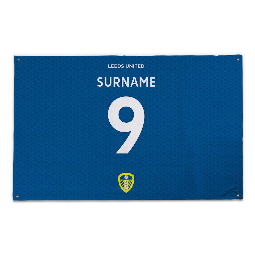 Leeds United Back of Shirt 5ft x 3ft Banner