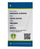 Leeds United Beach Towel (Personalised Fans Ticket Design)