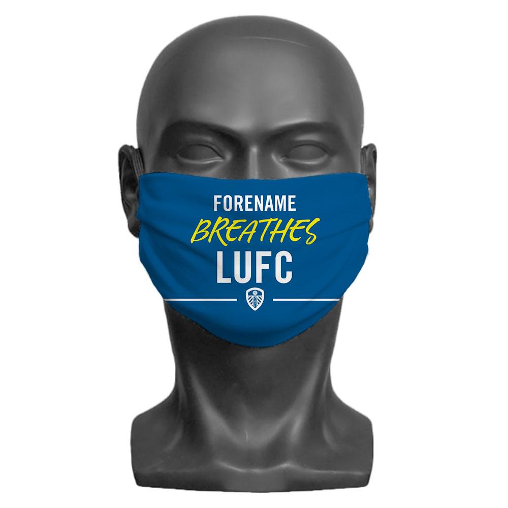 Leeds United FC Breathes Personalised Face Mask