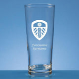 Personalised Leeds United FC Pint Glass