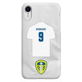 Leeds United FC Personalised iPhone XR Snap Case