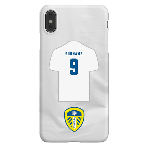 Leeds United FC Personalised iPhone XS Max Snap Case