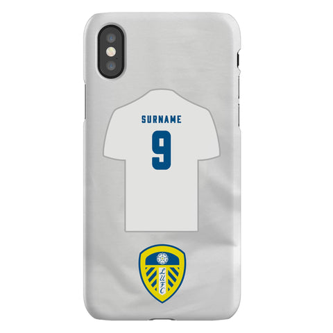Leeds United FC Personalised iPhone XS Snap Case