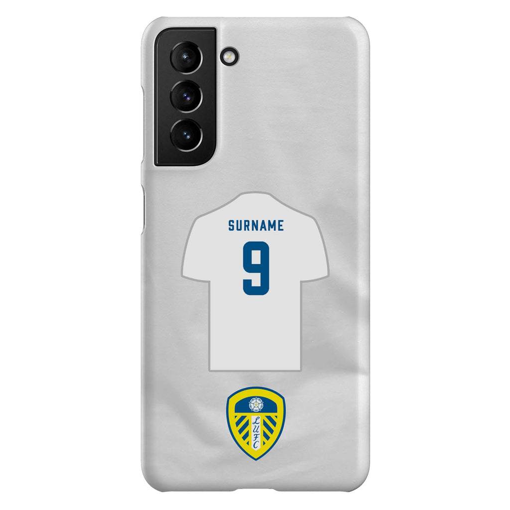 Leeds United FC Personalised Samsung Galaxy S21 Plus Snap Case