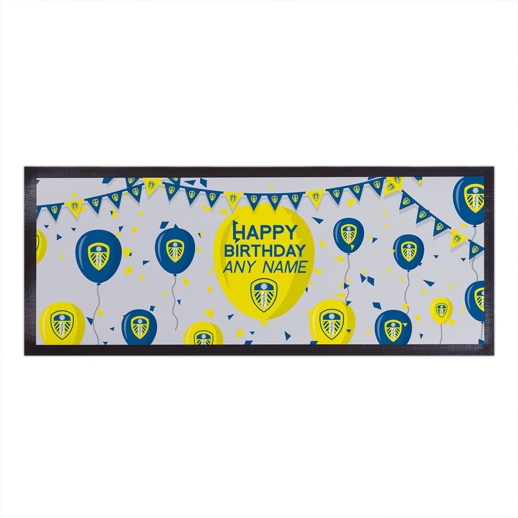 Leeds United Personalised Bar Runner (Balloons Design)