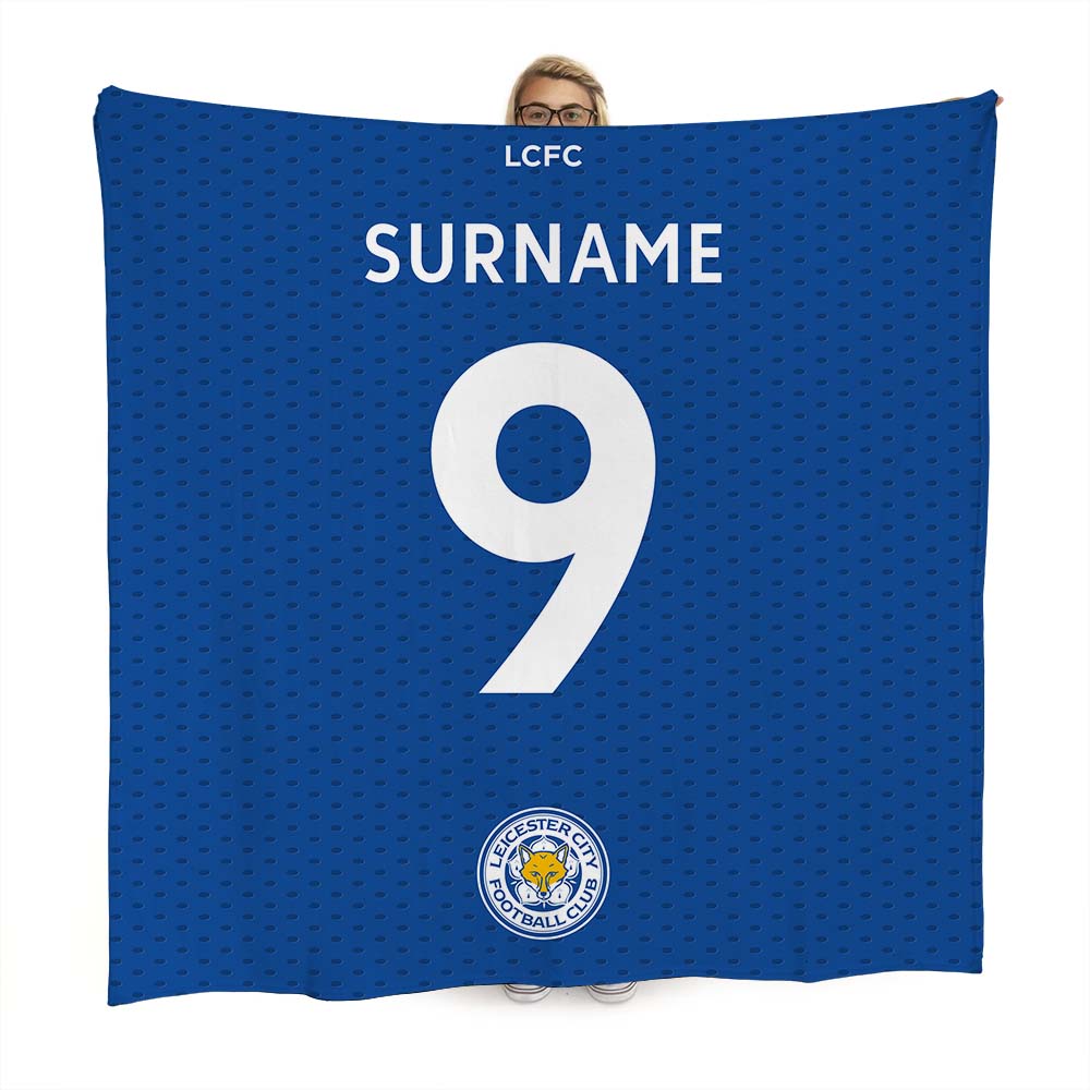 Leicester City Back of Shirt Fleece Blanket