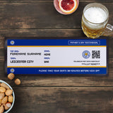 Leicester City Bar Runner (Personalised Fans Ticket Design)