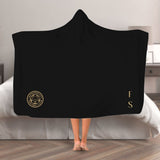 Leicester City FC Initials Hooded Blanket (Adult)