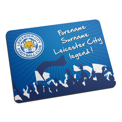 Personalised Leicester City FC Legend Mouse Mat