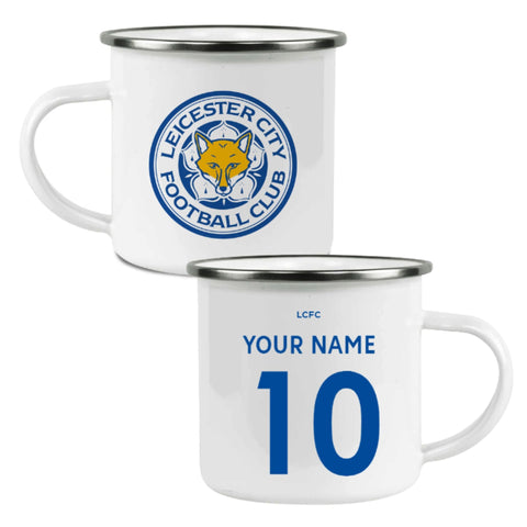 Leicester City FC Personalised Enamel Camping Mug