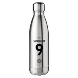 Leicester City FC Personalised Silver Insulated Water Bottle