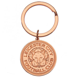 Leicester City FC Rose Gold Plated Keyring  - Official Merchandise Gifts