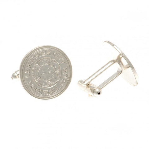 Leicester City FC Silver Plated Formed Cufflinks  - Official Merchandise Gifts