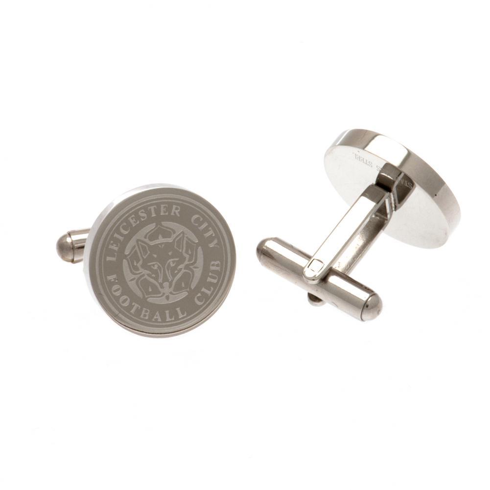 Leicester City FC Stainless Steel Formed Cufflinks  - Official Merchandise Gifts
