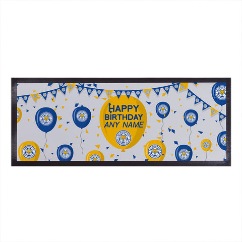 Leicester City Personalised Bar Runner (Balloons Design)