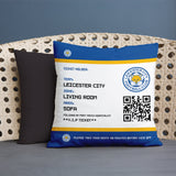 Leicester City Personalised Cushion - Fans Ticket (18")