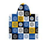 Leicester City Personalised Kids' Hooded Towel - Chequered