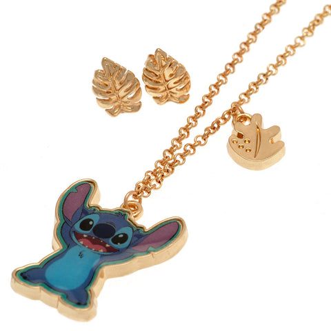 Lilo & Stitch Fashion Jewellery Necklace & Earring Set