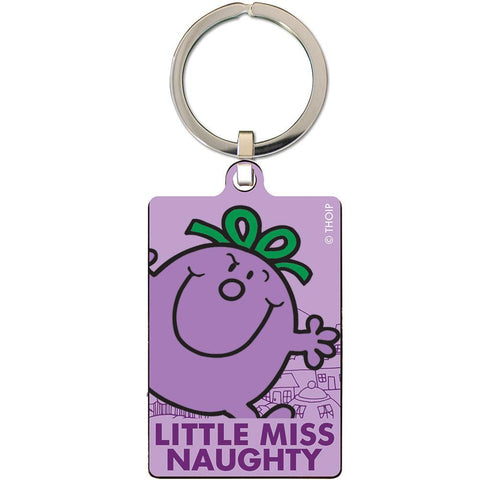 Little Miss Naughty Metal Keyring  - Official Merchandise Gifts