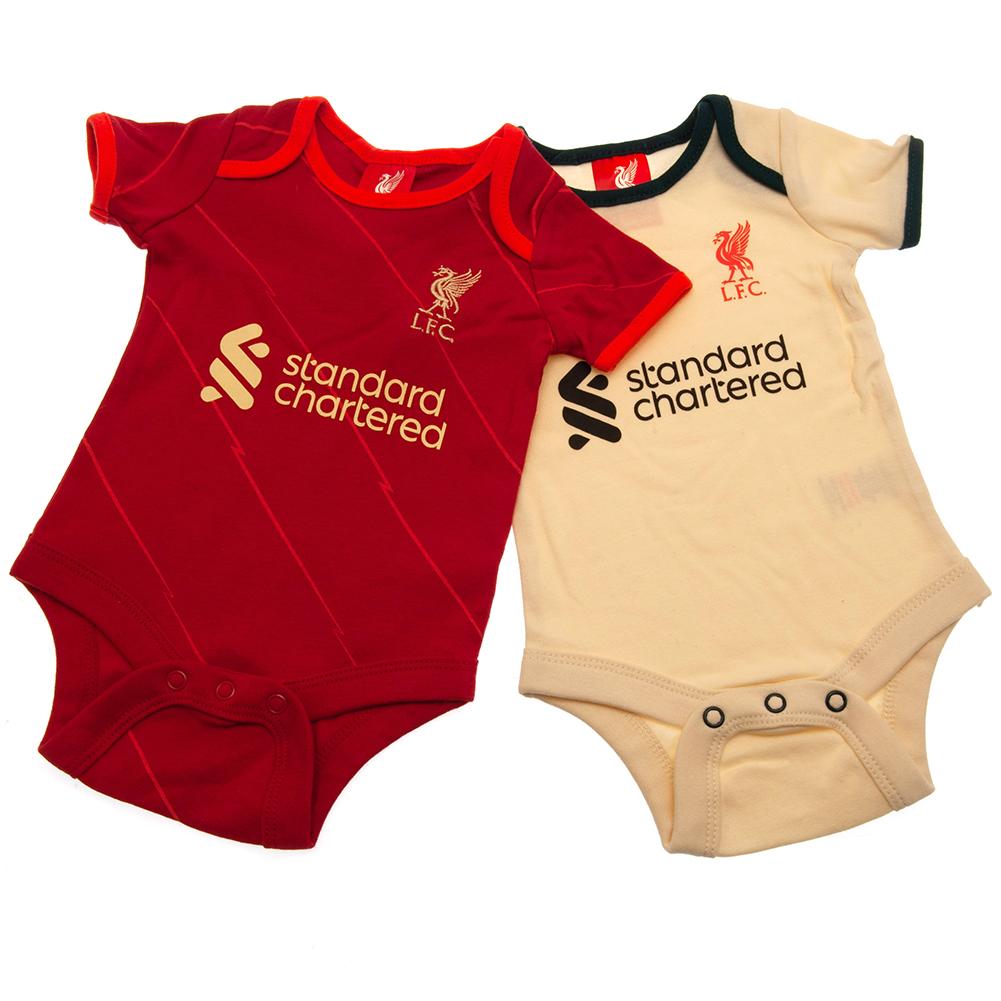 Liverpool FC 2 Pack Bodysuit 12-18 Mths DS  - Official Merchandise Gifts