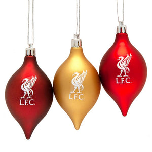 Liverpool FC 3pk Vintage Baubles  - Official Merchandise Gifts