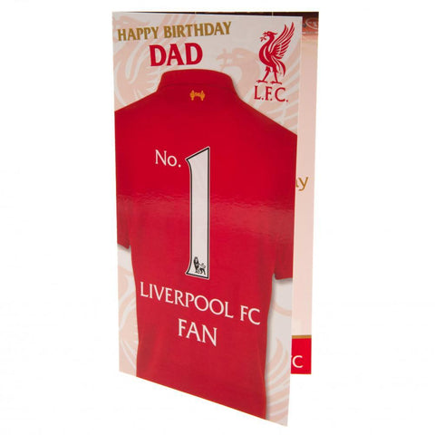 Liverpool FC Birthday Card Dad  - Official Merchandise Gifts
