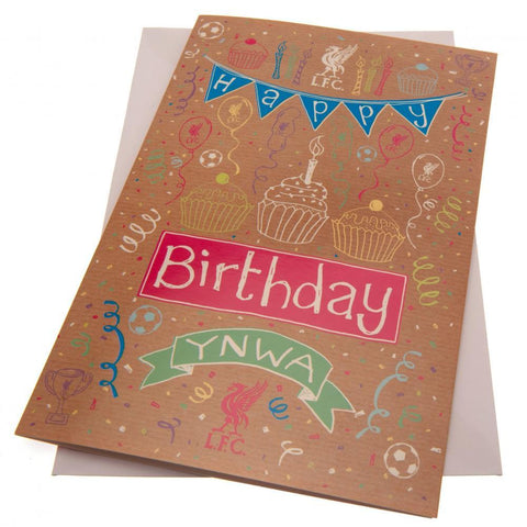 Liverpool FC Birthday Card Girl  - Official Merchandise Gifts