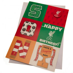 Liverpool FC Birthday Card Son  - Official Merchandise Gifts