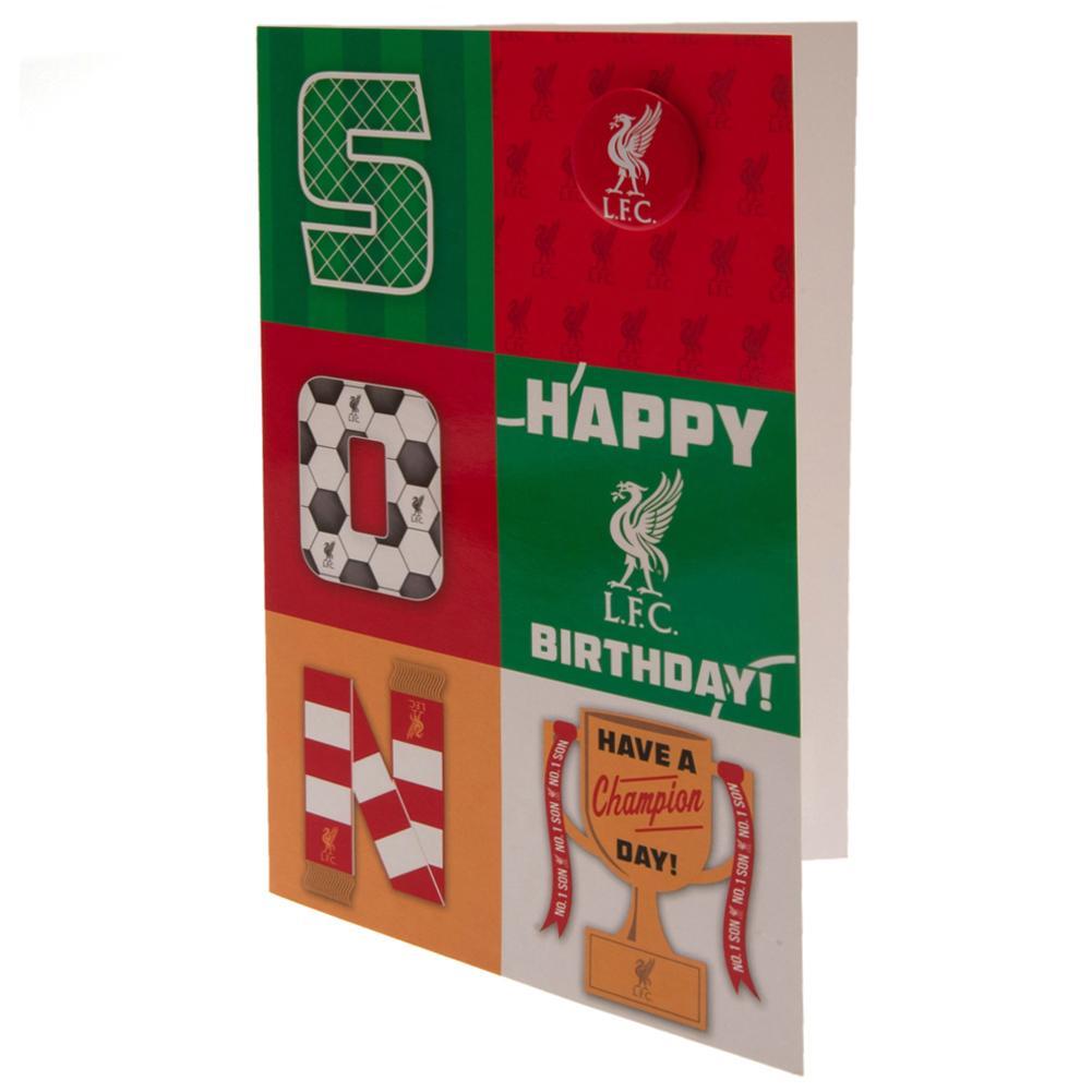 Liverpool FC Birthday Card Son