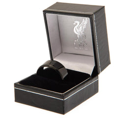 Liverpool FC Black IP Ring Large  - Official Merchandise Gifts