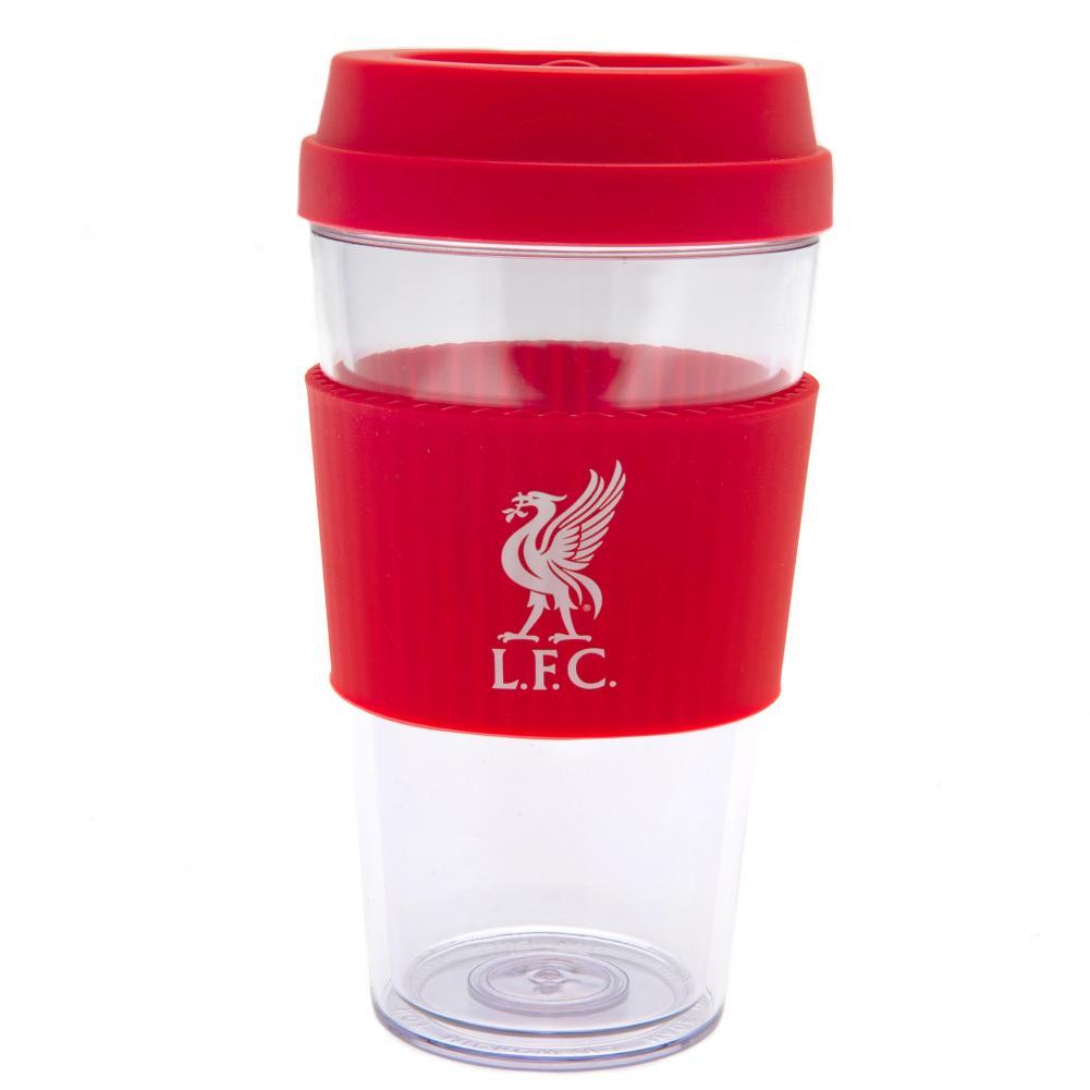 Liverpool FC Clear Grip Travel Mug LB  - Official Merchandise Gifts