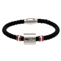 Liverpool FC Colour Ring Leather Bracelet  - Official Merchandise Gifts
