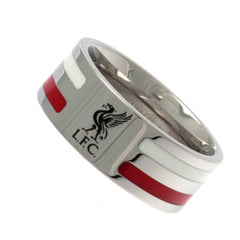Liverpool FC Colour Stripe Ring Medium  - Official Merchandise Gifts