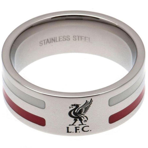 Liverpool FC Colour Stripe Ring Medium  - Official Merchandise Gifts
