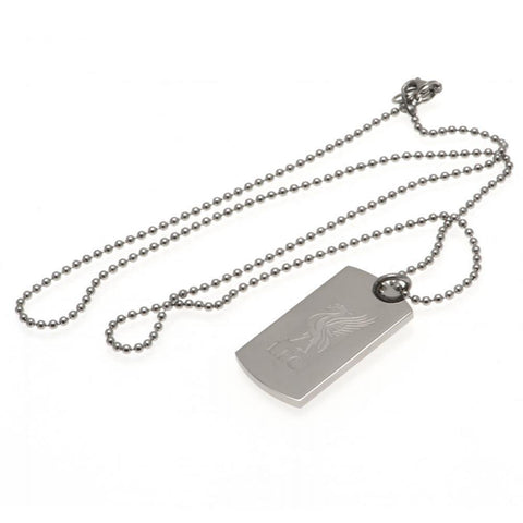 Liverpool FC Engraved Dog Tag & Chain LB  - Official Merchandise Gifts
