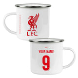 Liverpool FC Personalised Enamel Camping Mug