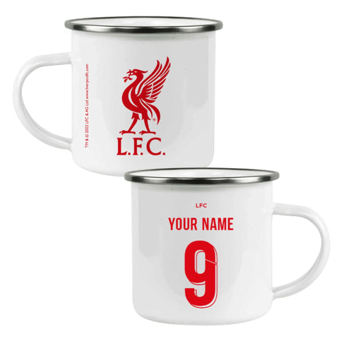 Liverpool FC Personalised Enamel Camping Mug